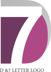 D7 Letter Logo PNG Vector