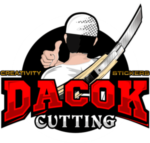Dacok Cutting Stiker Logo PNG Vector