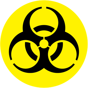 Danger Biological Hazard Logo PNG Vector