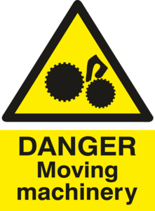Danger Moving Machinery Logo PNG Vector