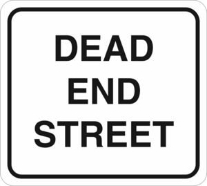 Dead end street Logo PNG Vector
