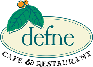 Defne Cafe Restaurant Logo PNG Vector