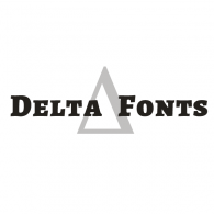 Delta Fonts Logo Vector