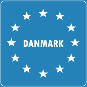 DENMARK EU ENTRY ROAD SIGN Logo PNG Vector
