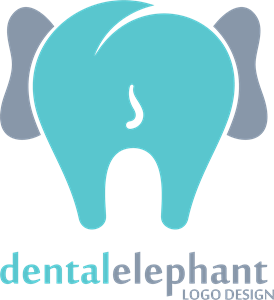 Dental elephant Logo PNG Vector