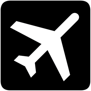 DEPARTURE FLIGHTS AIRPORT SIGN Logo Vector