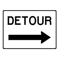 DETOUR ROAD SIGN Logo PNG Vector