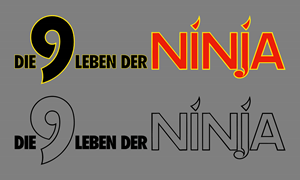 Die 9 Leben der Ninja Logo PNG Vector