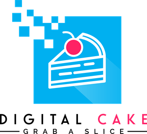 Digital Cake Logo PNG Vector