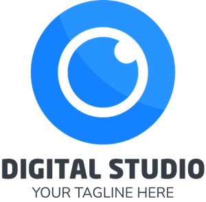 Digital Studio Lens Company Logo PNG Vector