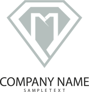 Diomond M Letter Company Logo PNG Vector