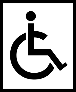 DISABLED ONLY SIGN Logo PNG Vector