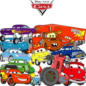 Disney's Cars: All Characters Logo PNG Vector (SVG) Free Download