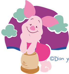Disney’s Piglet Logo PNG Vector