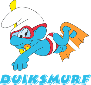 Diving Smurf Logo PNG Vector