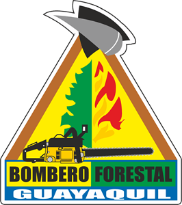 División Técnica y Ambiental Bombero Forestal Logo Vector