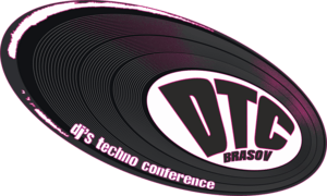 DJs Techno Conference Logo PNG Vector
