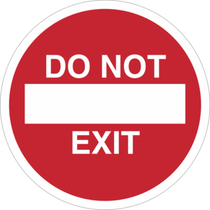 Do Not Exit Logo PNG Vector