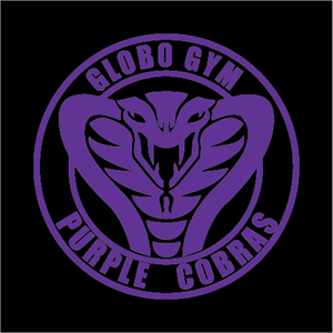 Dodgeball - Globo Gym Purple Cobras Logo PNG Vector