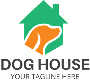 Dog House Logo PNG Vector