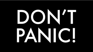Don't Panic Logo Vector