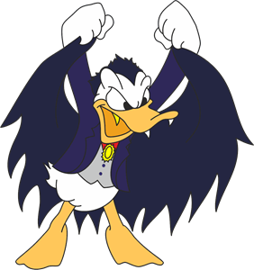 Donald Dracul Duck Logo PNG Vector
