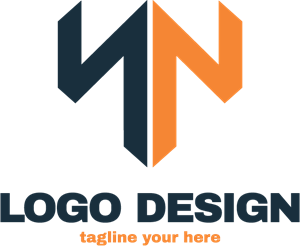Double Letter N Company Logo Vector