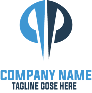 Double Letter P Company Logo PNG Vector