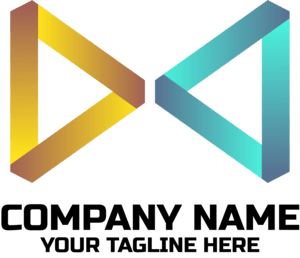 Double Triangle Company Logo PNG Vector