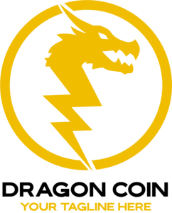Dragon Coin Logo PNG Vector