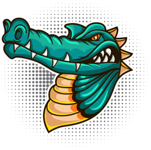 Dragon Mascot Logo PNG Vector