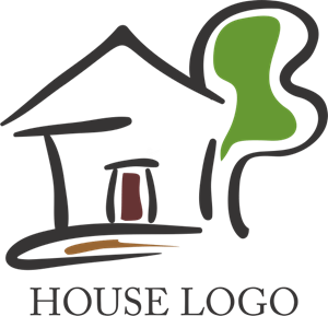 Drawing House Logo PNG Vector