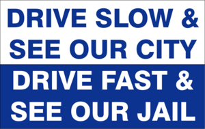 Drive slow and see our city Logo PNG Vector