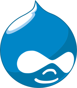 Drupal open source contentmanagement system Logo Vector