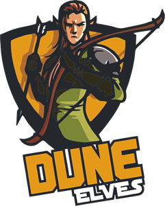 Dune Elves Volleyball Fiji Logo Vector