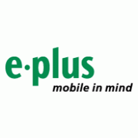 E-Plus mobile in mind Logo PNG Vector