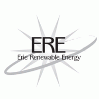 ERE Erie Renewable Energy b&w Logo PNG Vector