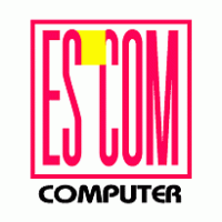 ES-COM Computer Logo Vector