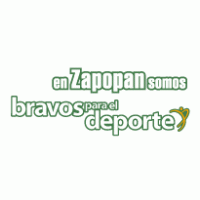 En Zapoppan Somos Brabos para el Deporte Logo PNG Vector
