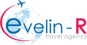 Evelin R travel agency Logo Vector