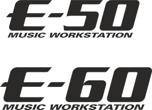 E-50 E-60 Music Workstation Logo PNG Vector