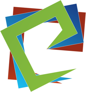 E Colour Letter Logo PNG Vector