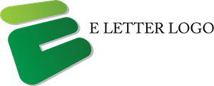 E Green Letter Logo PNG Vector