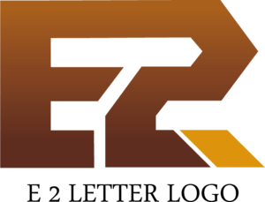 E2 Letter Logo PNG Vector