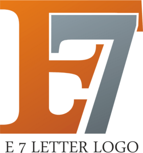 E7 Letter Logo PNG Vector