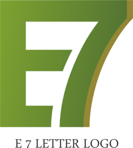 E7 Letter Logo PNG Vector