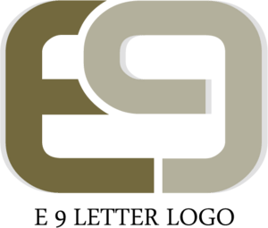E9 Letter Logo PNG Vector