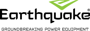EARTHQUAKE Groundbreaking Power Equipment Logo Vector