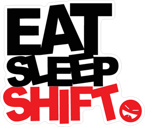 Eat Sleep Shift Logo PNG Vector