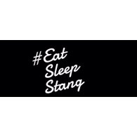 Eat Sleep Stang Logo PNG Vector